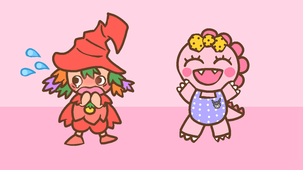 がんこちゃんの水着を見たランププ