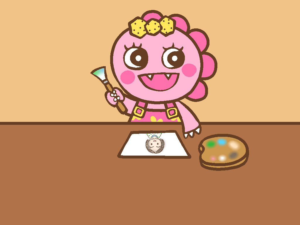 がんこちゃんが描いた絵