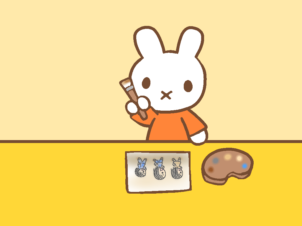 ミッフィーが描いた絵