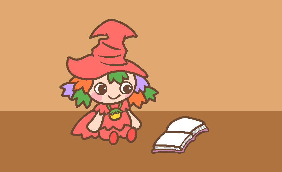 人魚姫の本を読むランププ
