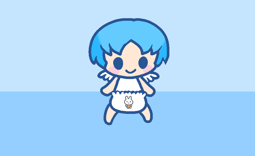 お部屋でおしっこするつばさちゃん