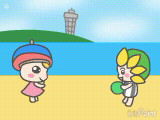 ビーチバレー勝負