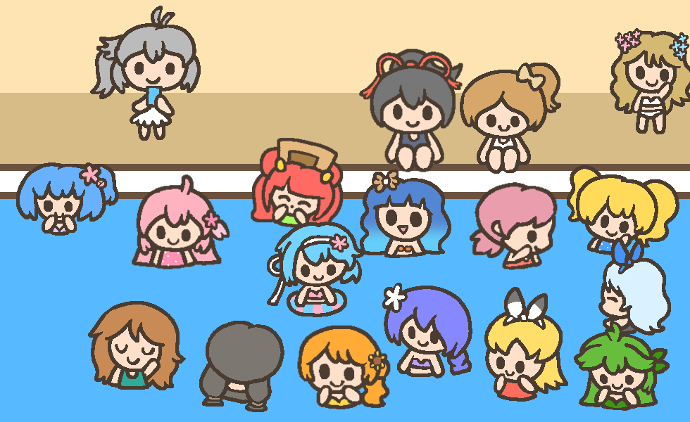 ④プールで遊ぼう!!