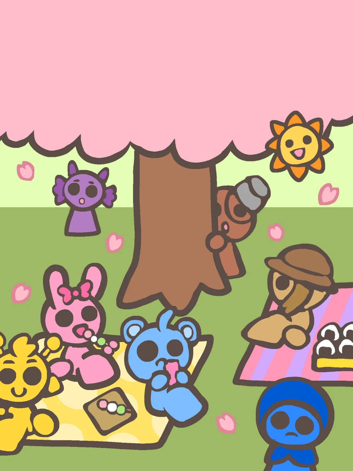 タナーをさがせ!!（お花見編）