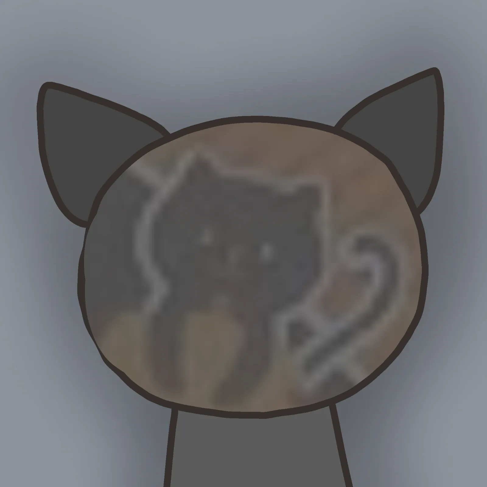 グレーの顔