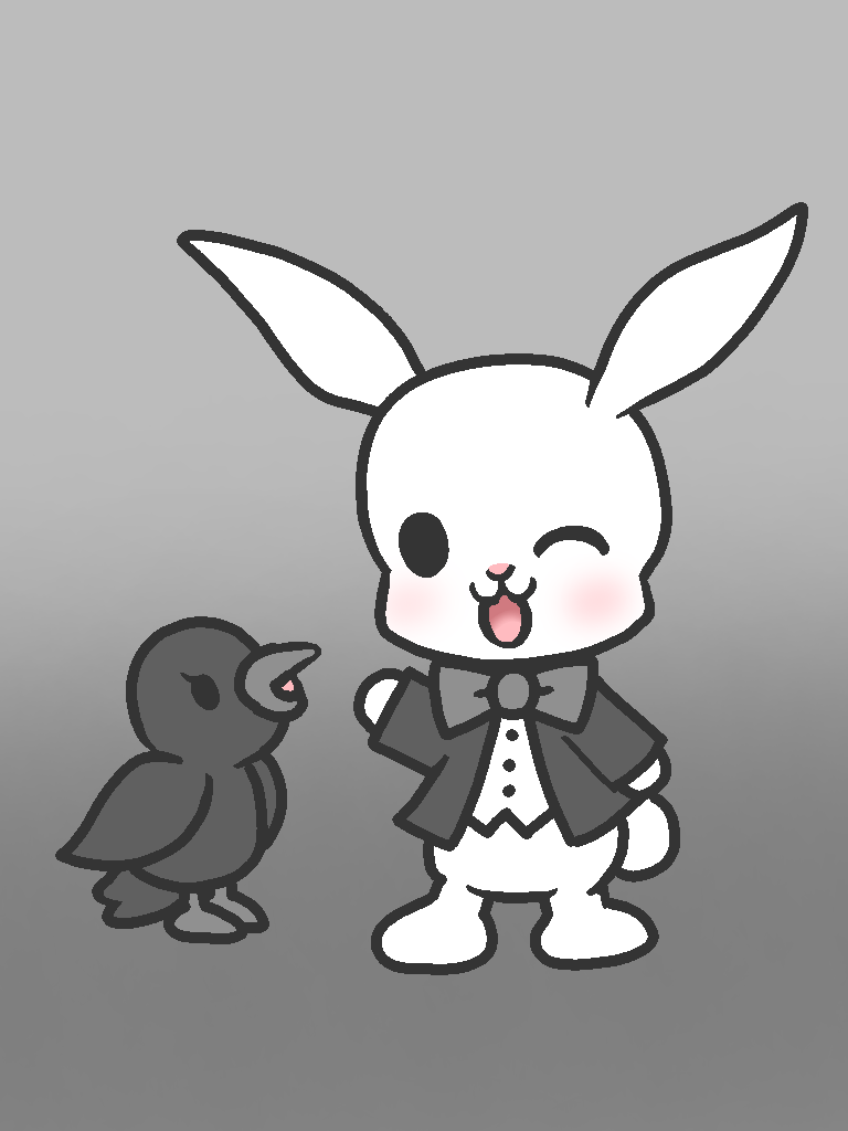 モノクロのキャラクター