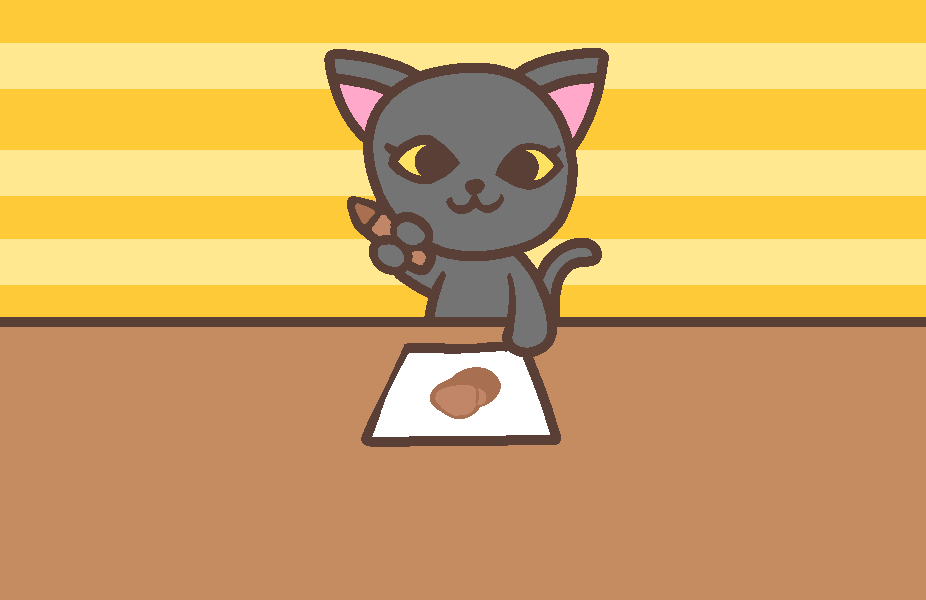 茶色いクレヨン（キャット）